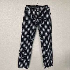 Gap Slim Cropped Polka Dot Contemporary Stretch Ankle Pants 00